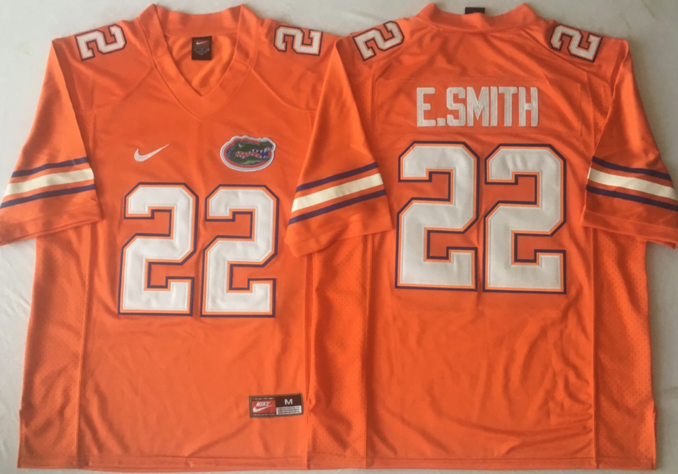 NCAA Men Florida Gators Orange 22 E.SMITH